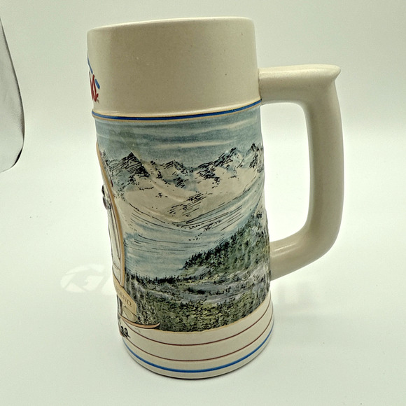 Original Coors The Rocky Mountain Legend Series Numbered Beer Stein Vintage 1991 - Picture 4 of 8